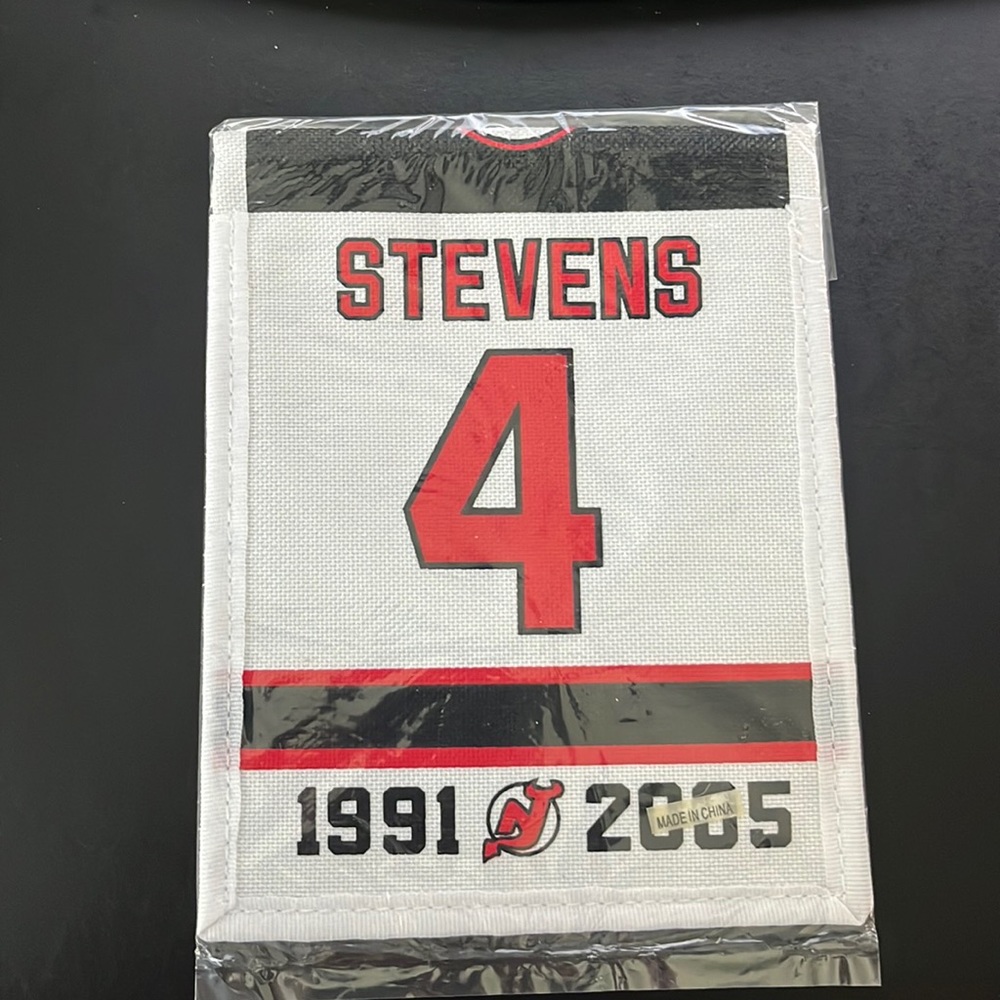 NJ Devils — Scott Stevens Retirement Night Mini Banner